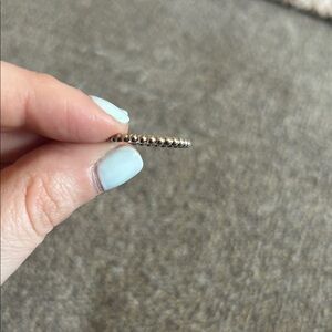 Pandora Silver Beaded Ring